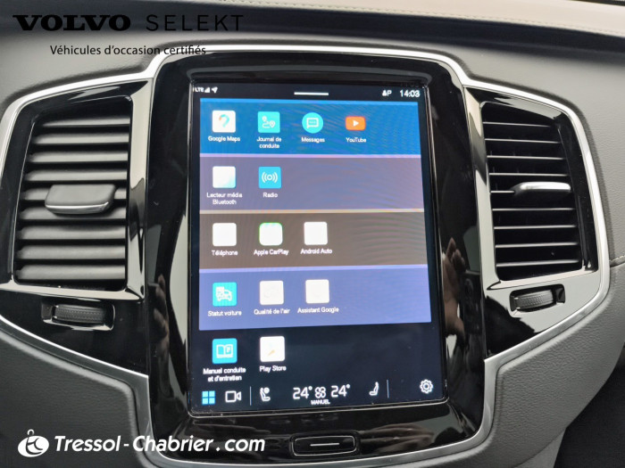 Volvo XC90 T8 AWD Hybride Rechargeable 455 ch Geartronic 8 7pl Ultra Style Chrome