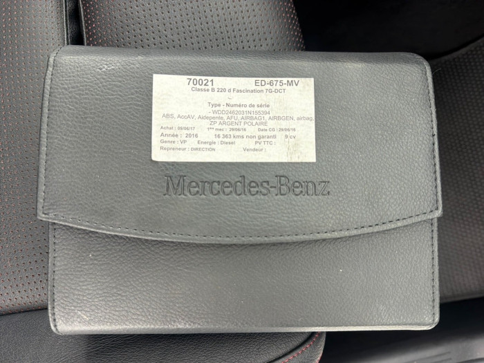 Mercedes CLASSE B 220 CDI Fascination 7-G DCT A