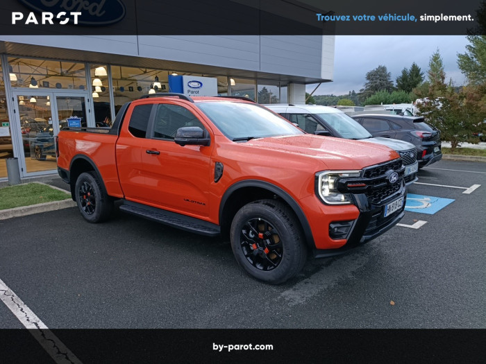 Ford RANGER SUPER CABINE Nouveau 3.0 ECOBLUE V6 240 CH S&S BVA10 e-4WD WILDTRAK