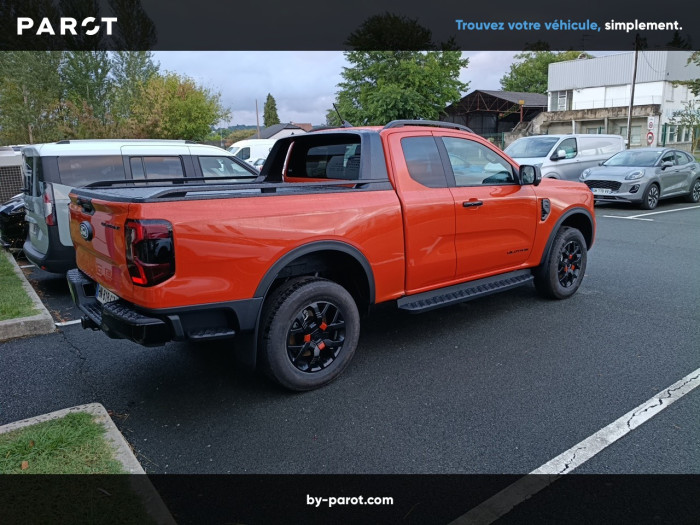 Ford RANGER SUPER CABINE Nouveau 3.0 ECOBLUE V6 240 CH S&S BVA10 e-4WD WILDTRAK