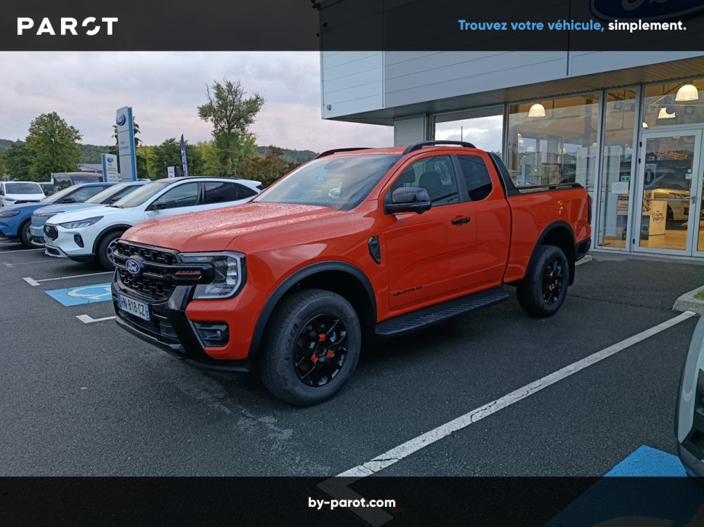 Ford RANGER SUPER CABINE Nouveau 3.0 ECOBLUE V6 240 CH S&S BVA10 e-4WD WILDTRAK